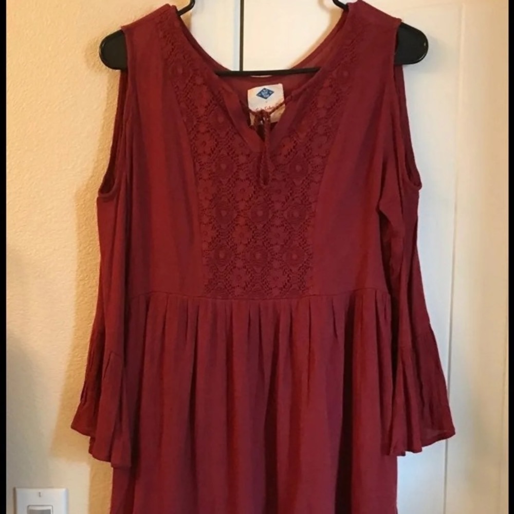 Cold shoulder dress